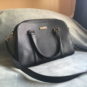 Kate Spade Black Leather Over-the-Shoulder Bag